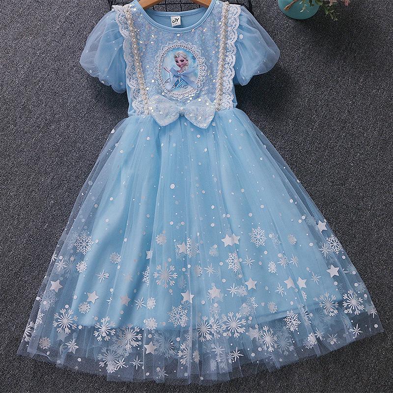 Product Introduction of Frozen Princess Dress Girls' Dress Children's Luminous Aisha Dress Lolita Dress Summer New 14