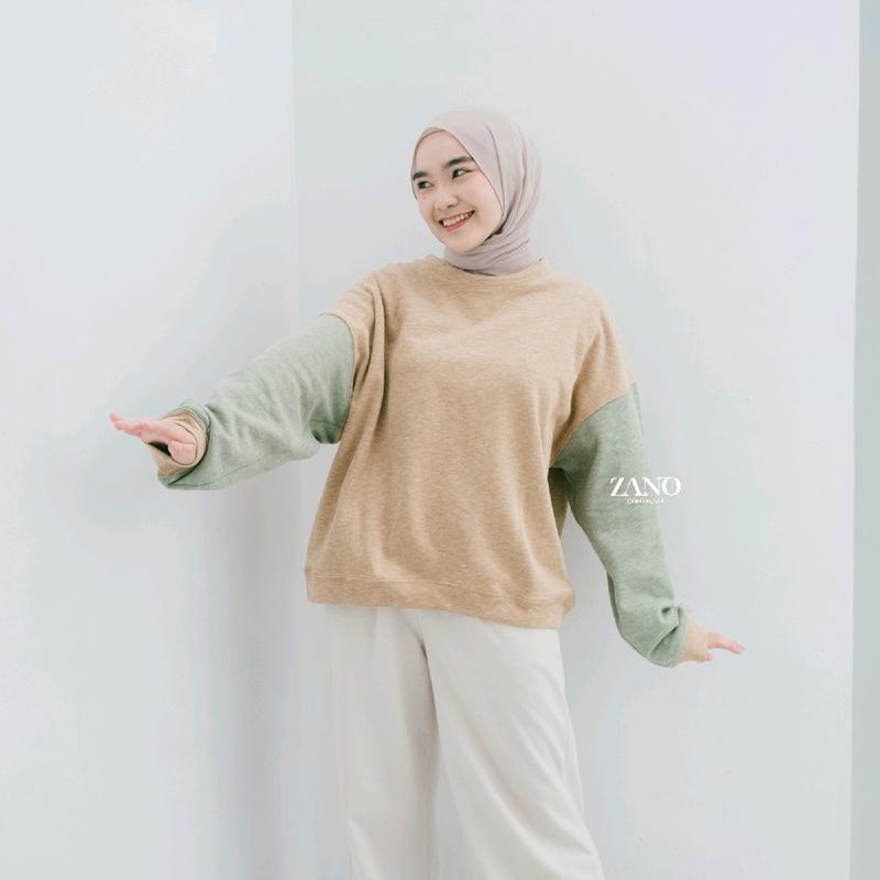 ZANO BASICS Sweater Jumbo Comby Atasan Wanita 5