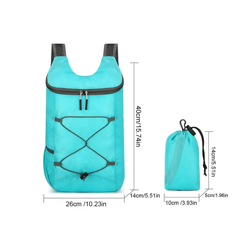 Waterproof Sports Storage Bag, 1 Count Portable Foldable Backpack, Lightweight Sports Bag for Outdoor Camping Hiking Swimming, Gym Bag 1