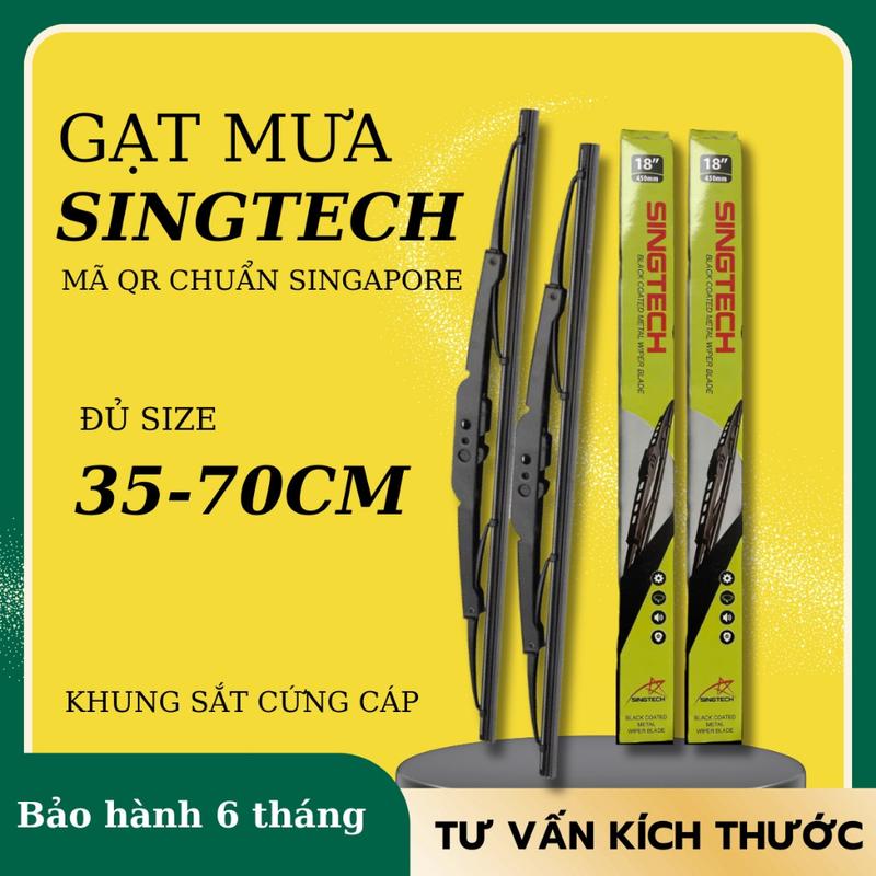Gạt mưa ô tô silicon Singtech hàng nội địa Singapore  dùng cho nhiều dòng xe