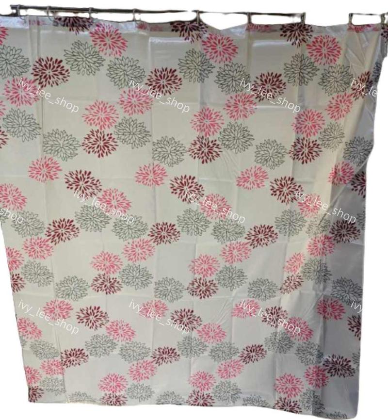 Product Introduction of 170×180cm High Quality Shower Curtain & With Ring Hook Set Fabric Polyseter 100% Waterproof Washable 5