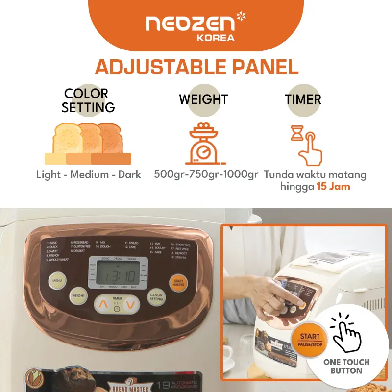 Neozen Breadmaster Auto Dispenser | Bread Maker Pembuat Roti Otomatis Auto Topping 5