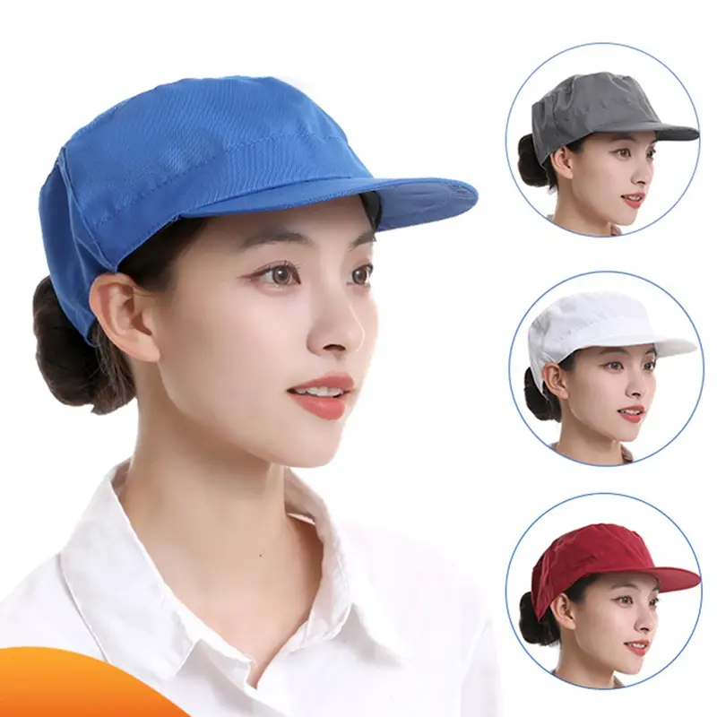 Mũ Lao Động Chống Bụi, Thoáng Khí, Có Khóa Có Thể Điều Chỉnh Mũ Đầu Bếp, Thích Hợp Cho Công Việc, Có Thể Tái Sử Dụng, Thích Hợp Để Nấu Ăn Và Phục Vụ Thực Phẩm Nhà Bếp, Lưới, Chống Bụi, Chống Dầu Mỡ, Mũ Khói