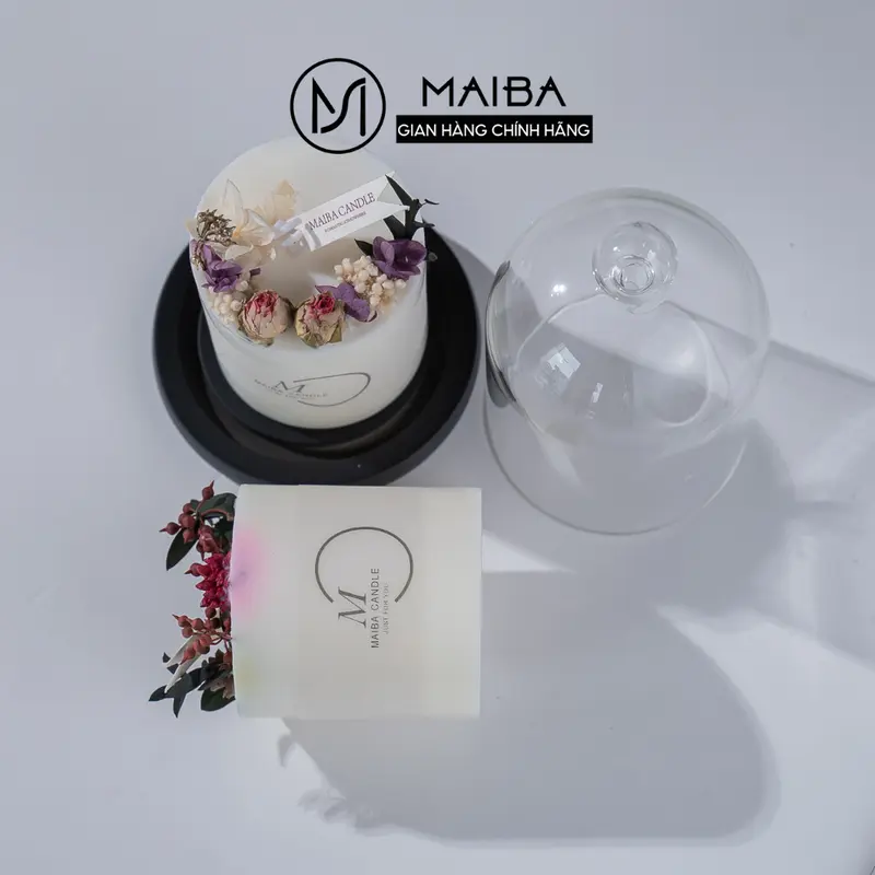 Nến Thơm Hoa Cỏ Handmade Hương Thơm Tự Nhiên Giúp Thư Giãn,Khử Mùi Trang Trí Decor 2