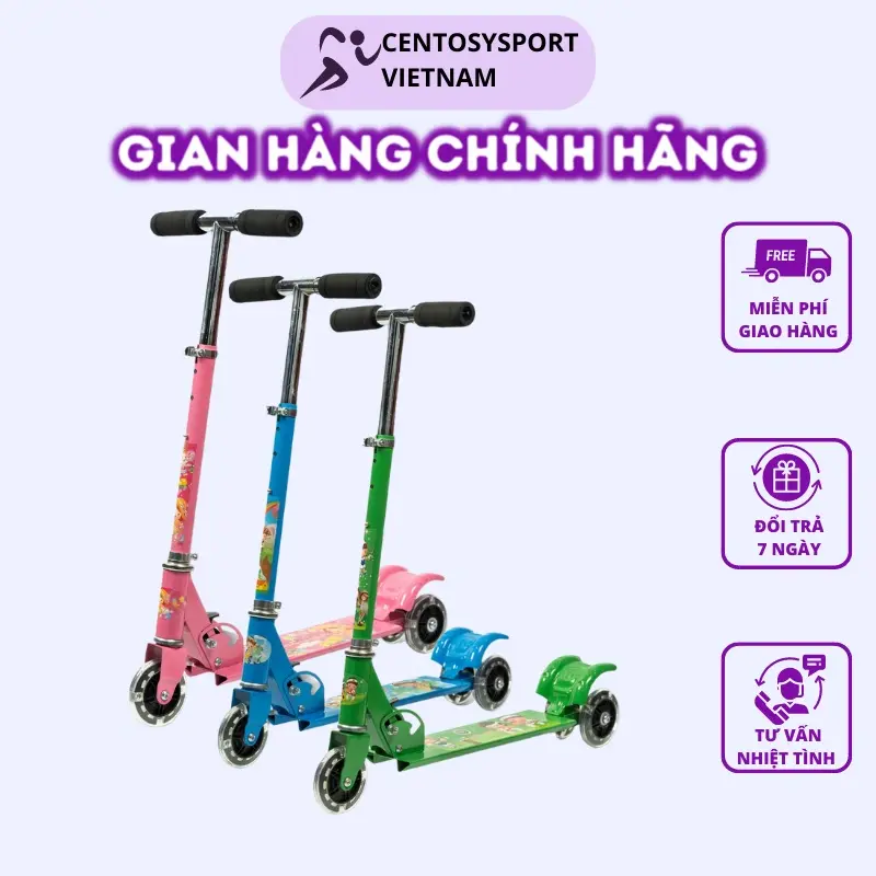 Xe Scooter Trẻ Em  Scooter 951 - Ba Nấc Điều Chỉnh Chều Cao, Khung Chắc Chắn