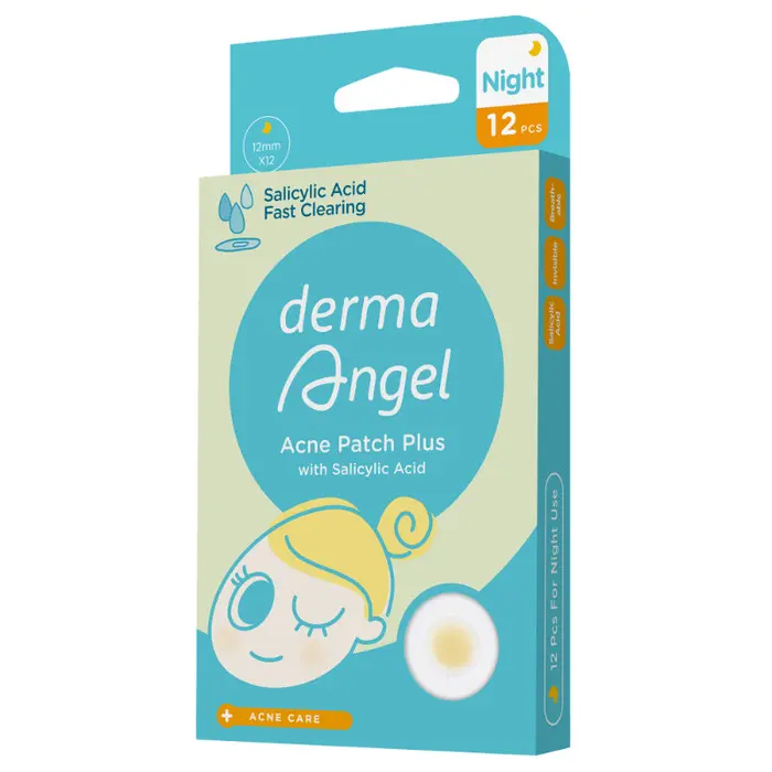 Derma Angel Acne Patch Plus with Salicylic Acid Night isi 12 pcs