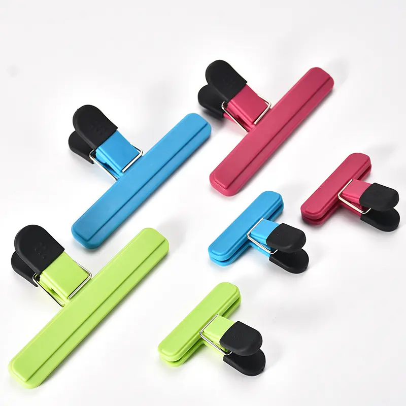 3PCS Plastic Food Sealing Bag Clip Fresh Moisture-proof Snack Potato Chips Postcard Sealing Clip Household Kitchen Gadgets Items