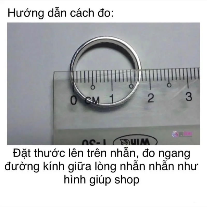 Trang Sức Nhẫn Bạc Vip Nữ Hoàng Tròn X.o.à.n Nam Mỹ Xi Kim (N156) 3