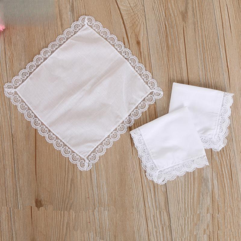 Cotton Lace Edge Small Handkerchief Square Scarf Hayan Sonsugeon ...