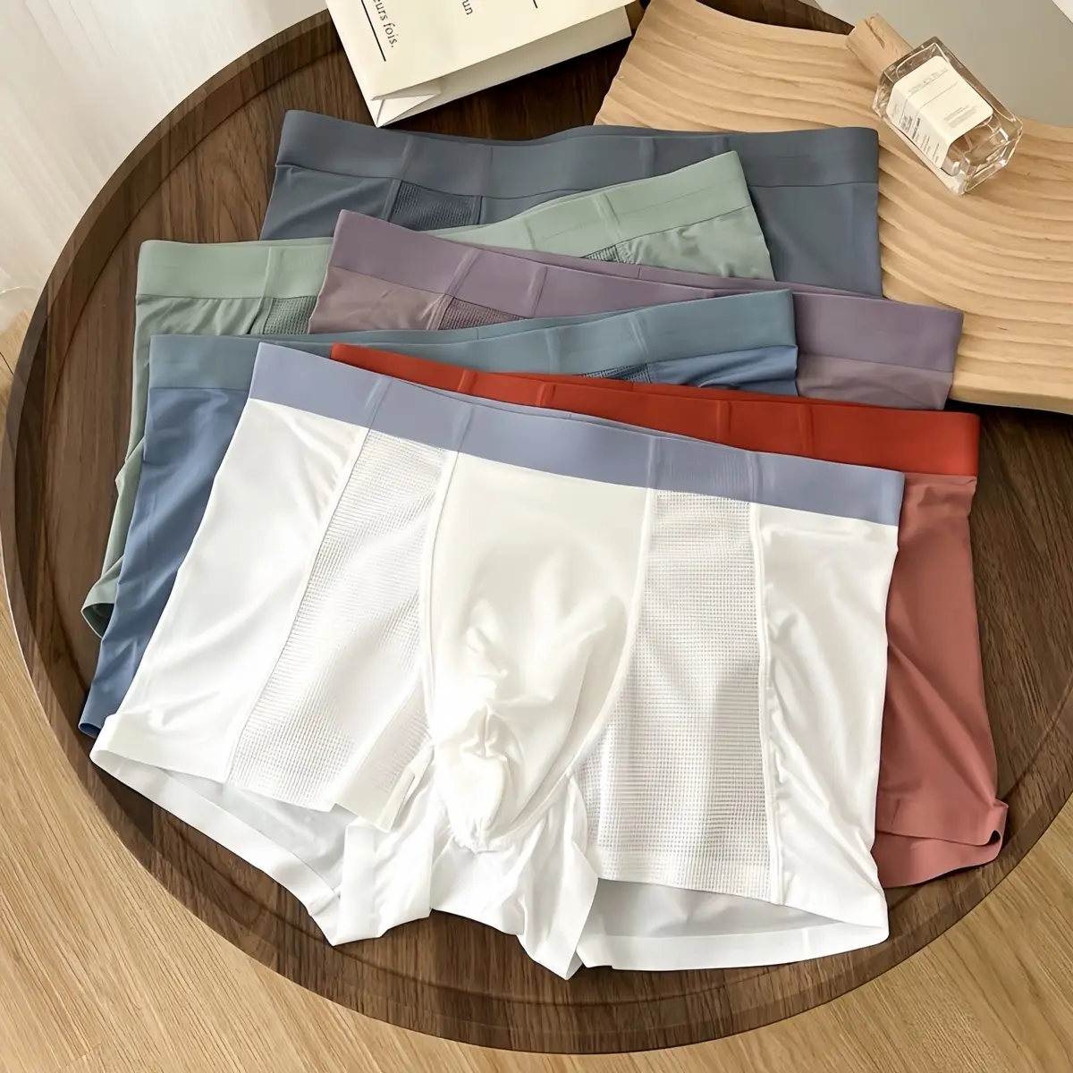 Combo 4, Combo 5 Quần Sịp Boxer Pro Mesh Vải Su Đúc Lụa Băng Cao Cấp Không Đường May (Che tên sản phẩm) Quần Boxer Menswear Quần Boxer Nam Quần Lót quan boxernam quansip dui