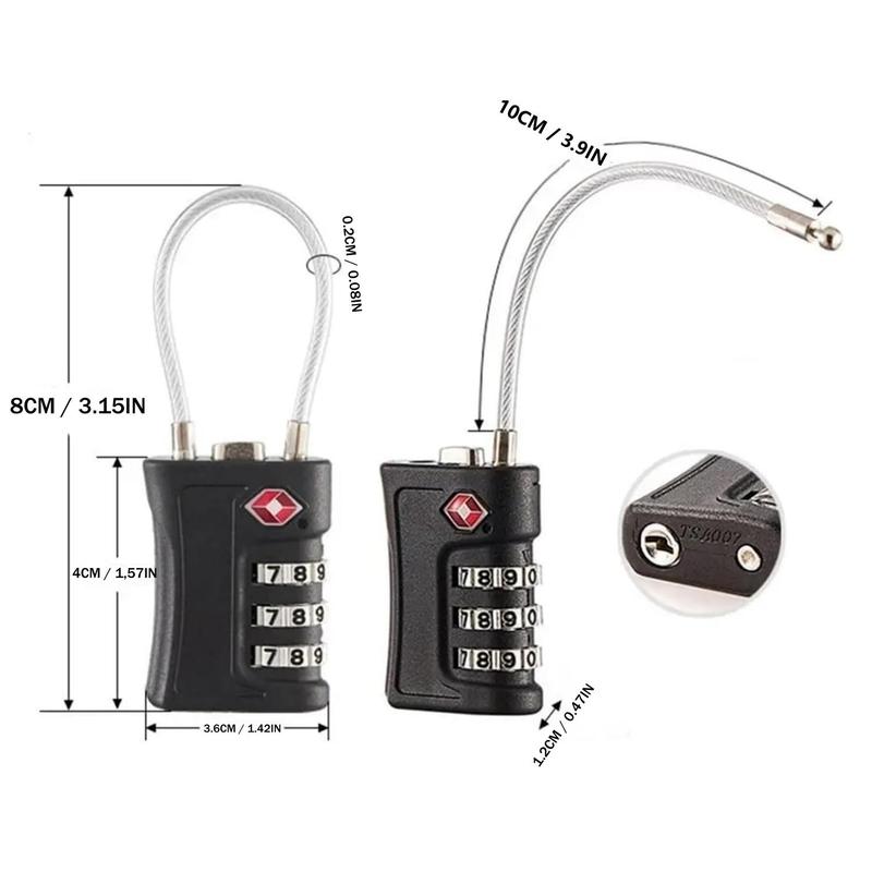 Product Introduction of Portable Password Lock, Changeable Password Lock, TSA Locks for Travel, Padlock for Cabinet, Locker, Gym, School, Suitcases, Baggage, Small Cabinets 1