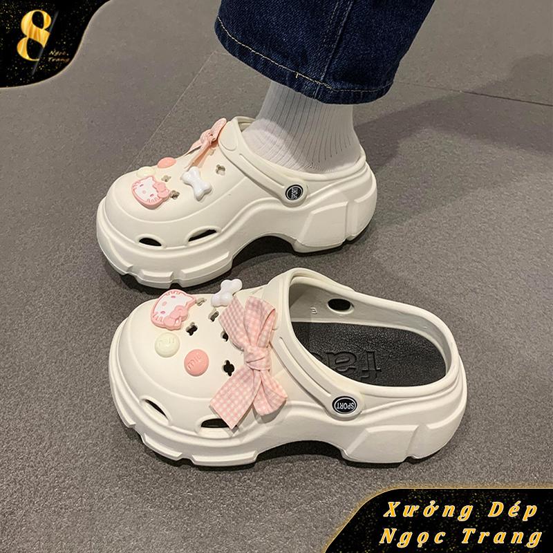 Dép coross , dép dimua , dễ thương Thoáng Khí, Dành Cho Nữ, Đế Siêu Dày, Xu Hướng Thời Trang, Tăng Chiều Cao, Dép Khử Mùi Chống Trượt, Hàng Mới Về 2025 hoes dep ruot dép mây GiàY