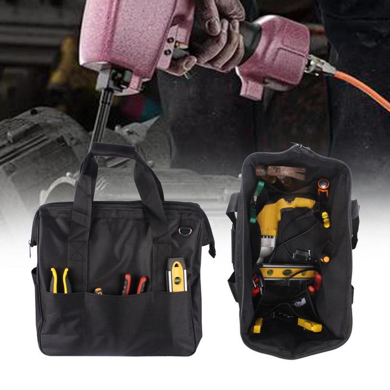 Tool Bag Tool Tote Zippered Tool Organizer Storage Bag Tool Pouch for Builders Electrician Plumbers Woodworker Small Tools 6