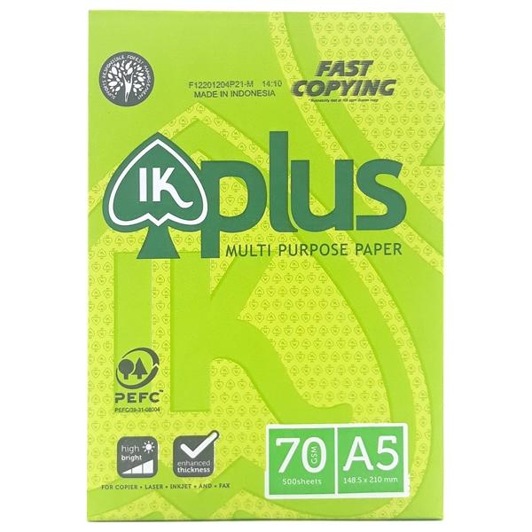 GIẤY A5 IK PLUS 70 GSM ( 500 TỜ )