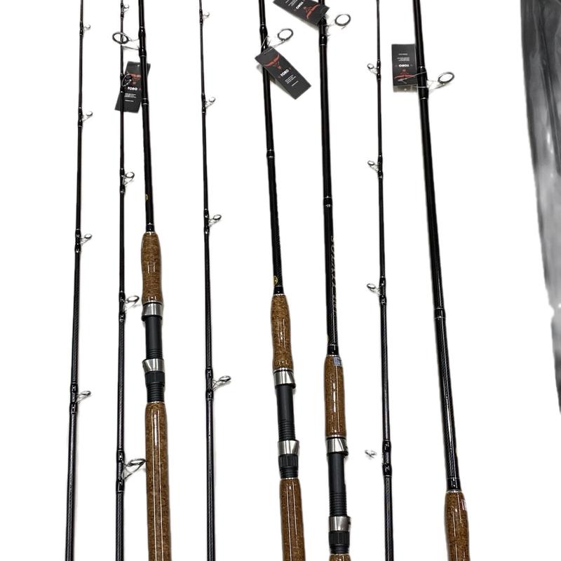 Cần carbon Toro Solati cán gỗ phủ keo Câu Cá Đi Câu Bắt Cá Fish Fishing Nam Tay Quay