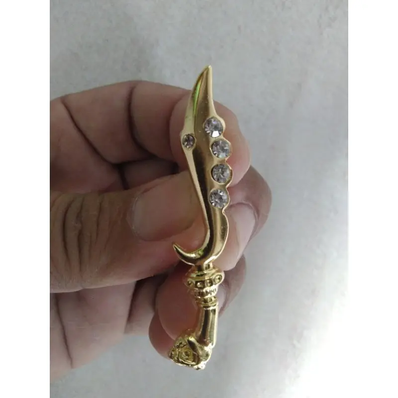Pin bros Khas Sunda warna gold aksesoris peci songkok motif spesial fashion hiasan baju adat Perak