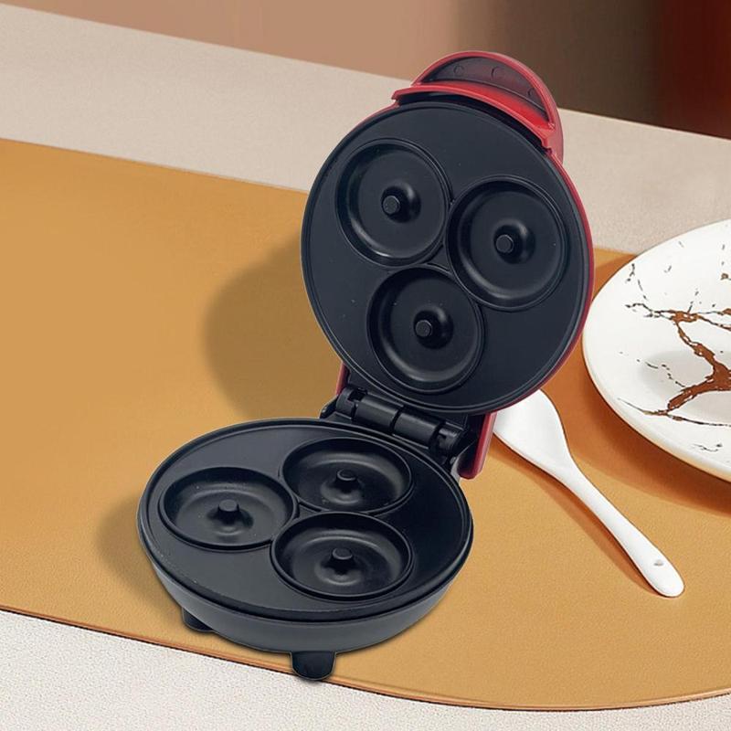 Mini Waffle Maker Sandwich Waffle Machine Nonstick Quick Heat Versatile Panini Press for Desserts Pancake Burgers Sandwich Steak 6