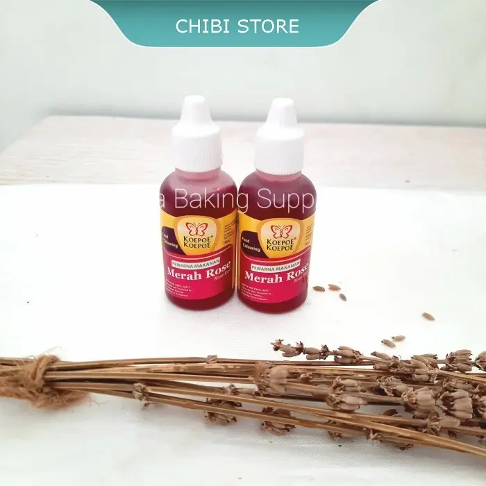 cs KOEPOE Food Coloring Pewarna Makanan Merah Kuning Hijau dll Kupu Kupu - ORANGE/OREN