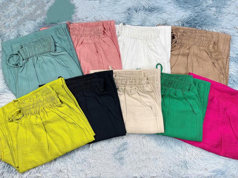( Xả Kho ) COMBO 2 Quần Đũi Tơ 10 Màu Chất Vải Mềm Mịn,Mát Quần Dài Ống Suông  nữ Women Pants quandui