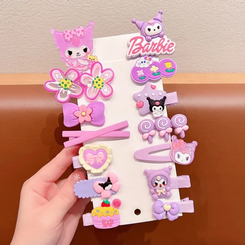 ￼Set 14 Kẹp Tóc Kuromi Cho Bé Gái Kiểu Hàn Quốc Xinh Xắn Đáng Yêu Họa Tiết Hoạt Hình Dễ Thương Phụ Kiện Tóc 2