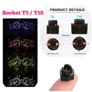 Socket Lampu T5 T10 fitting dashboard twist lock speedometer