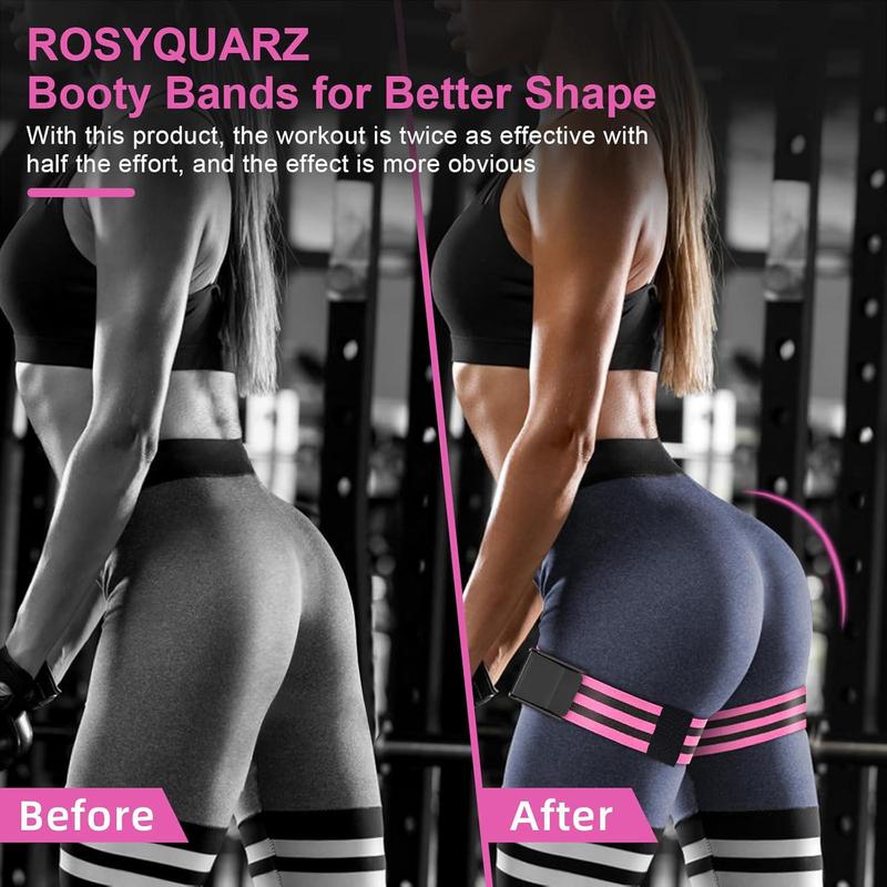 Product Introduction of 1 Pair of Adjustable BFR Training Belts Equipped with BFR Blood Flow Restriction Belts, Which are Used for Gluteal Muscle and Hip Joint Exercise, Gym Exercise and Weight Lifting, are Helpful to Increase the Muscle Mass of Women and Men 3