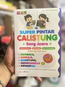 Buku Anak Belajar Membaca Menulis Berhitung / Super Pintar Calistung Sang Juara All In One