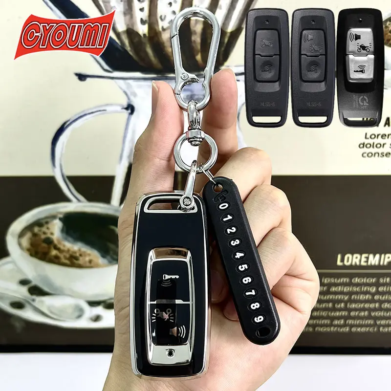 For Honda Sh Vision PCX 160 PCX160 Scoopy Giorno+ Giorno Filano Froza 350 ADV 150 Adv 350 Click 160 Lead 125 2022-2024 Car Key Case Cover Silver TPU Silicone Zinc Alloy Keychain
