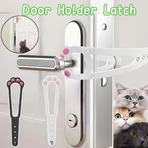 Door Holder Latch  Penahan Pintu Kucing dengan Pengunci Penjepit Pintu Cat Door Ventilation Gap Keeper Pet Gate Pagar Untuk Hewan Peliharaan
