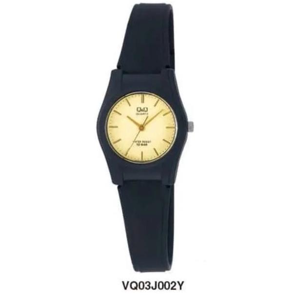 Q&Q Original Jam Tangan Remaja VQ03 & VQ87 Series - Karet- Hitam Kaca Rubber 5