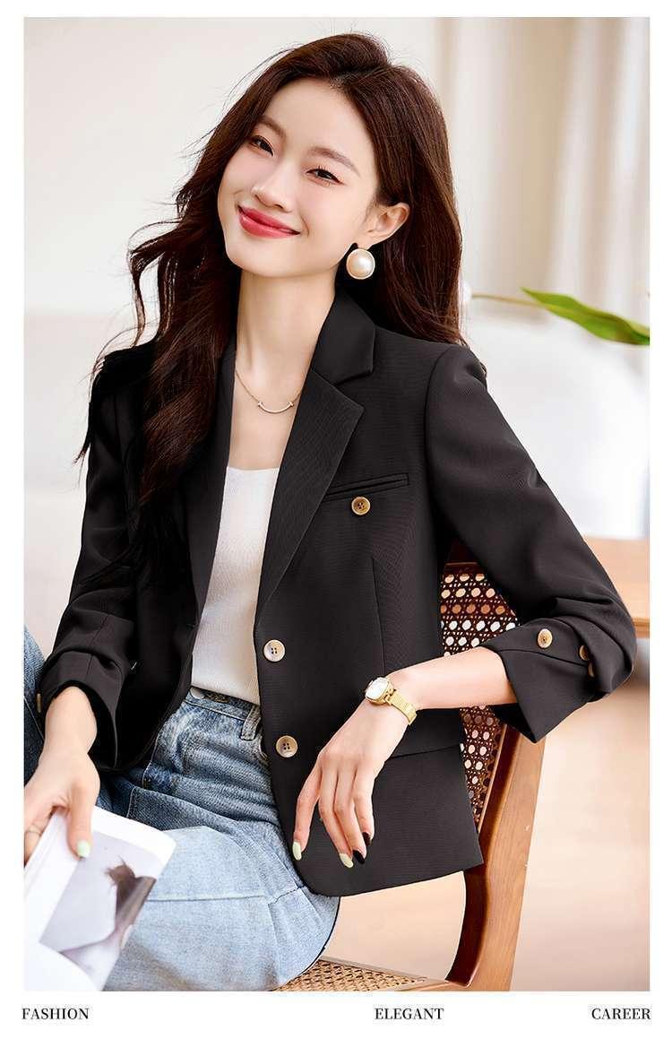 Product Introduction of Áo Khoác Vest Ngắn, Cao Cấp, Thích Hợp Cho Mùa Xuân Và Mùa Thu, Hàng Mới Về Năm 2025, Phong Cách Thường Ngày Nhỏ Thanh Lịch, Bộ Đồ Công Sở, Dành Cho Nữ, Áo Trên Top Women 24
