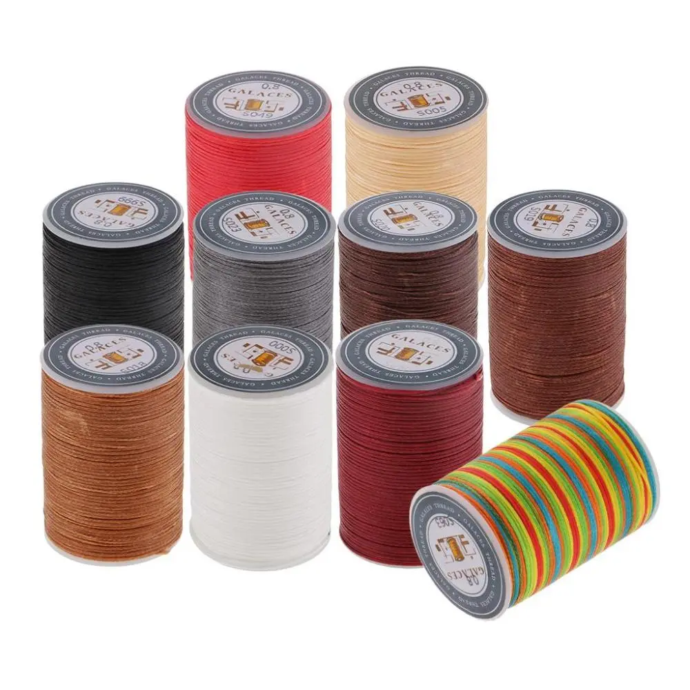 0.8mm Leather Sewing Waxed Thread-Practical Long Stitching