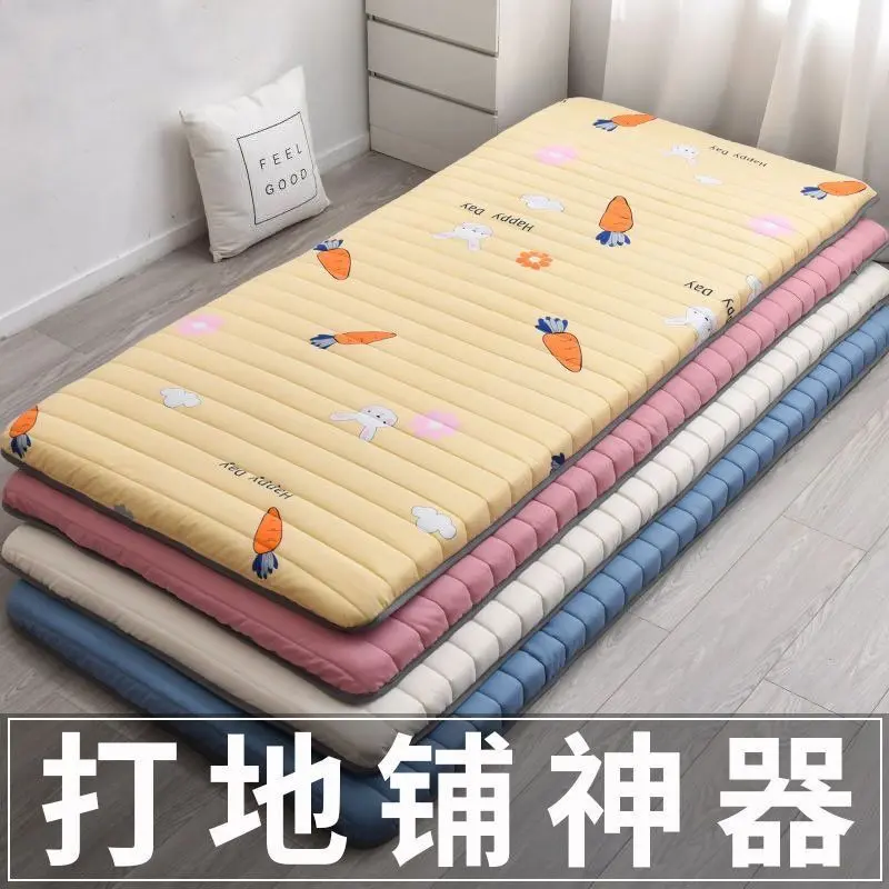 Nệm dày, cho ký túc xá đại học, đệm mềm đơn, kiểu Tatami, làm bằng bọt biển gia đình, thích hợp cho giường sàn và ngủ, có đế
