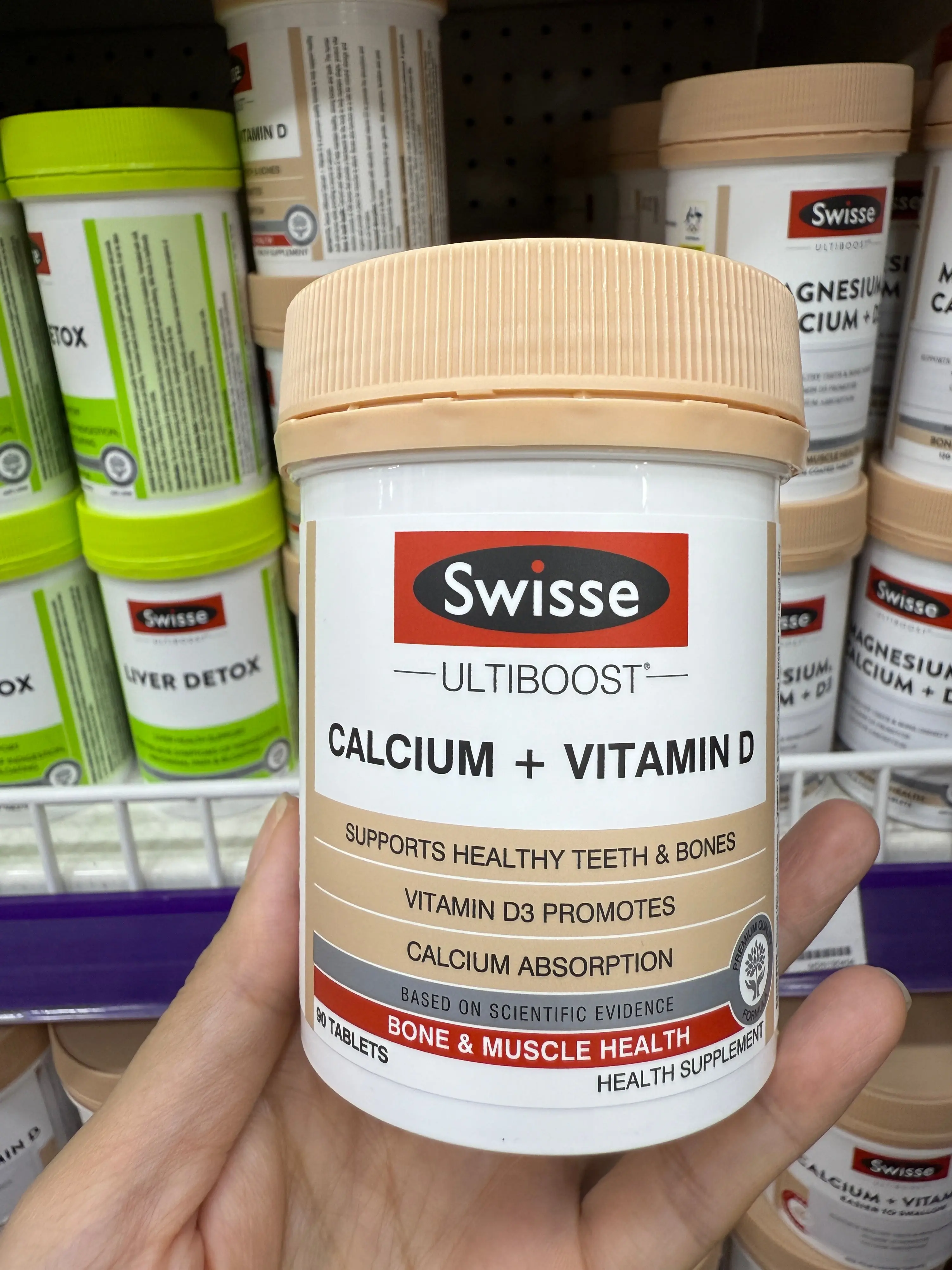 Viên Uống Bổ Sung Canxi Swisse Calcium + Vitamin D Của Úc  hỗ trợ xương khớp (150|300 viên)