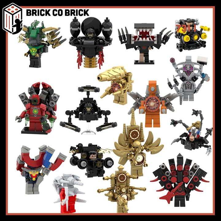 Skibidi Toilet Đồ chơi Lắp ráp Titan Clock Man Titan Titan Drill Man Mô hình Người Bồn Cầu Titan Camera Man Titan SpeakerMan 669