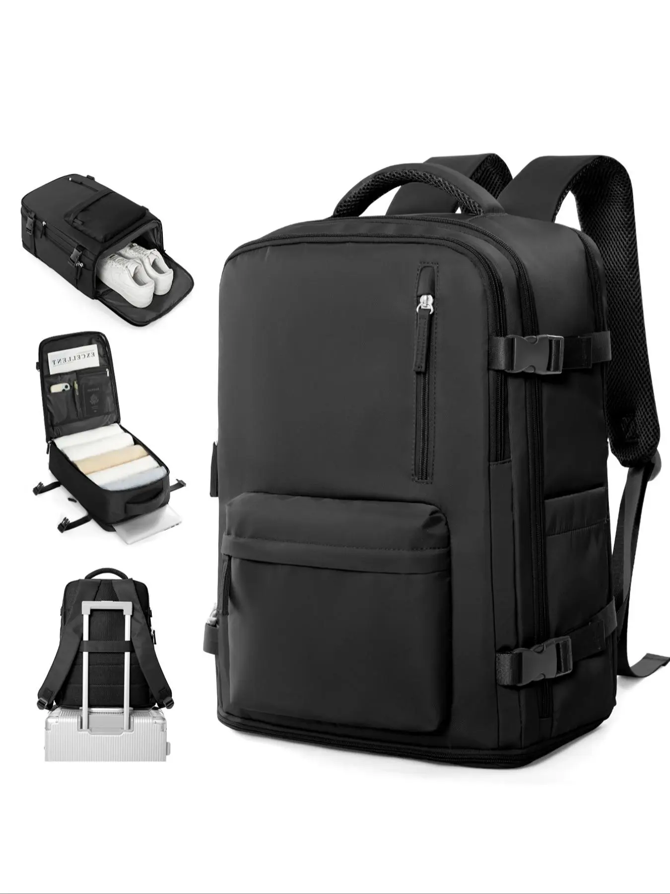 Casual Large Capacity Travel Backpack, Multi-functional Computer Bag, Business Multi-functional Computer Bag, Overnight Travel Backpack
