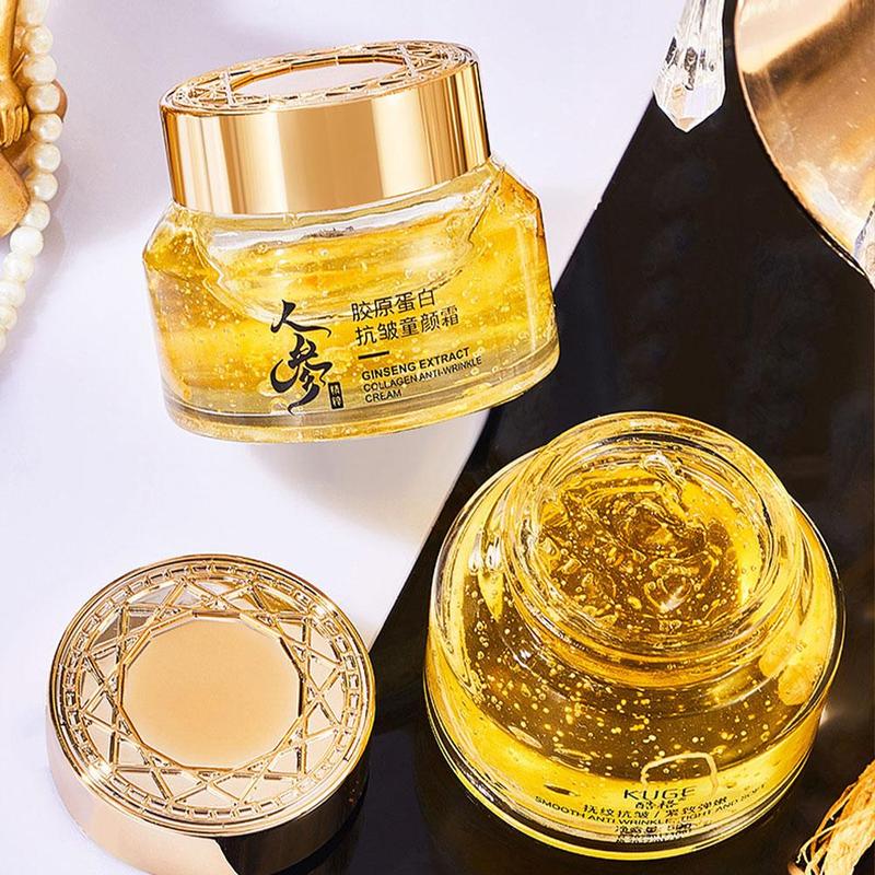 Product Introduction of Ginseng Essence Serum Facial Firming Deep Hydration Moisturizing Repairing Fine Lines Natural Skin Essence Cream Women Beuaty 50g 25