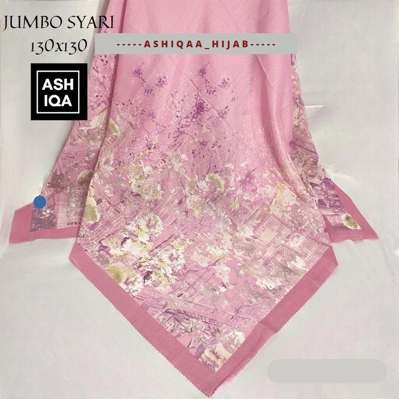 JILBAB SEGIEMPAT MOTIF TERBARU, BAHAN VOAL PREMIUM, LASERCUT, UK 130x130 Basic Lembut 4