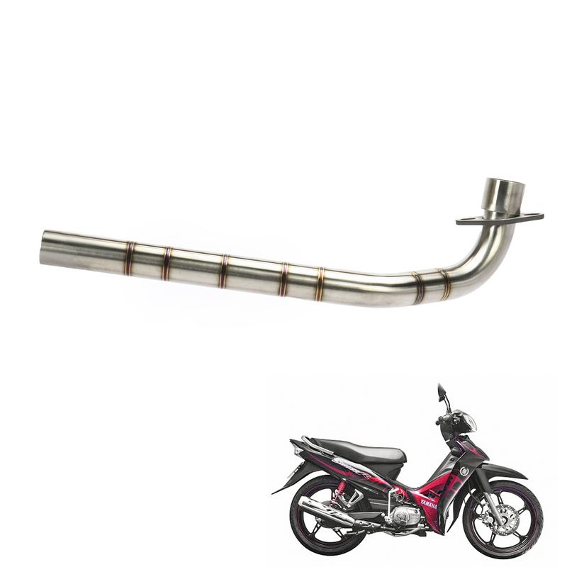 Cổ pô xe máy Sirius RC, Fi, Jupiter - inox 304 - thay thế cổ pô zin tặng khâu nối inox loại cao cấp