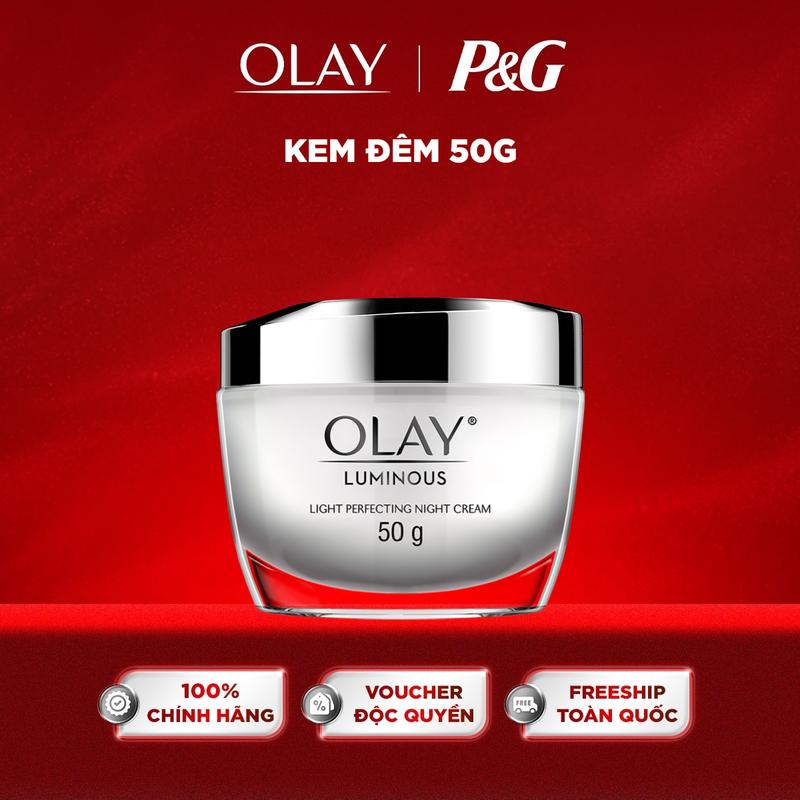 KOL Kem Dưỡng Ẩm Ban Đêm Hỗ Trợ Sáng Da OLAY Luminous 50g
