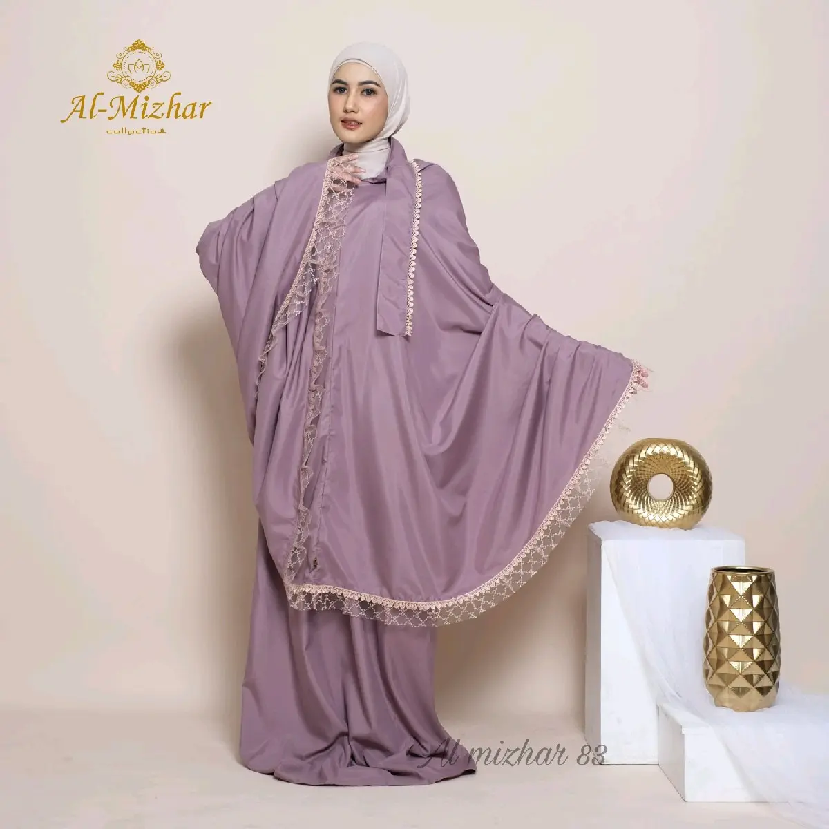 Mukena Dewasa 3in 1 Katun Premium