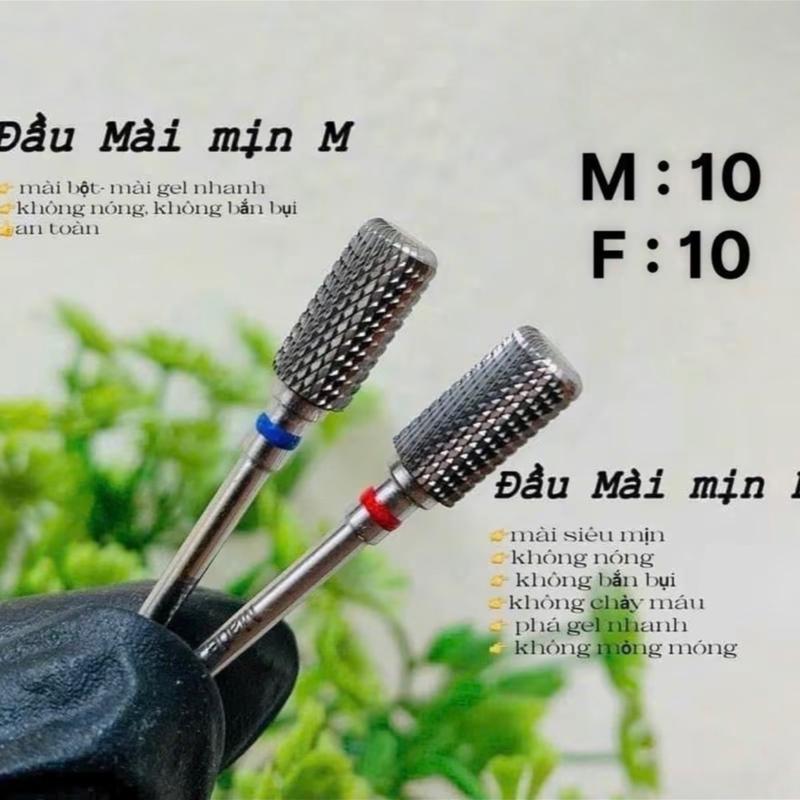  Đầu mài TITAN không nóng 3in 1 chuẩn Mỹ siêu mịn ,phá    chuẩn USA  thép không rỉ đầu  mài  phá  gel 