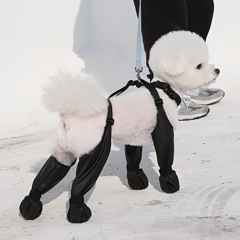 Waterproof Dog Shoes Adjustable Outdoor Walking Non-Slip Soft Dog Boots Bulldog Paw Protection Rainy Day Pet Breathable Shoes kitten 4