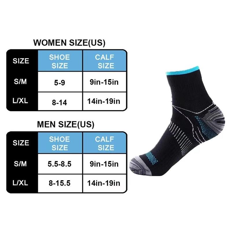 Unisex's Compression Socks, 1 Pair Casual Outdoor Sports Pressure Socks, Breathable Comfortable Sports Socks for Men & Women 1
