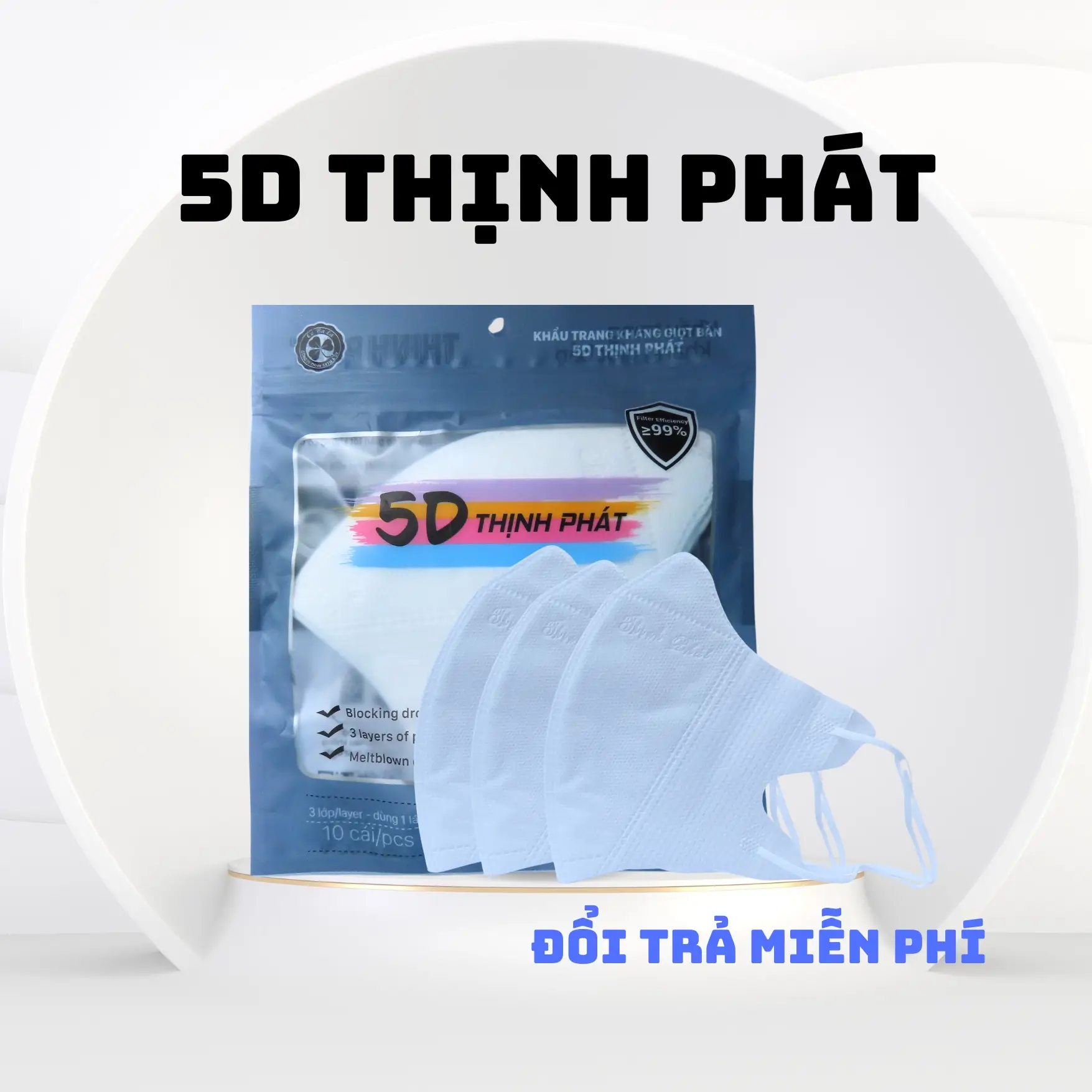 [Combo 200Cái ] Khẩu Trang Thịnh Phát 5D Saka675 - Khẩu Trang 5D Ôm Sát Mặt Dành Cho Người Lớn Ngăn Ngừa Bụi Mịn - Dùng Một Lần Phụ Kiện Women Accessories Che Mặt Nhung Đèn