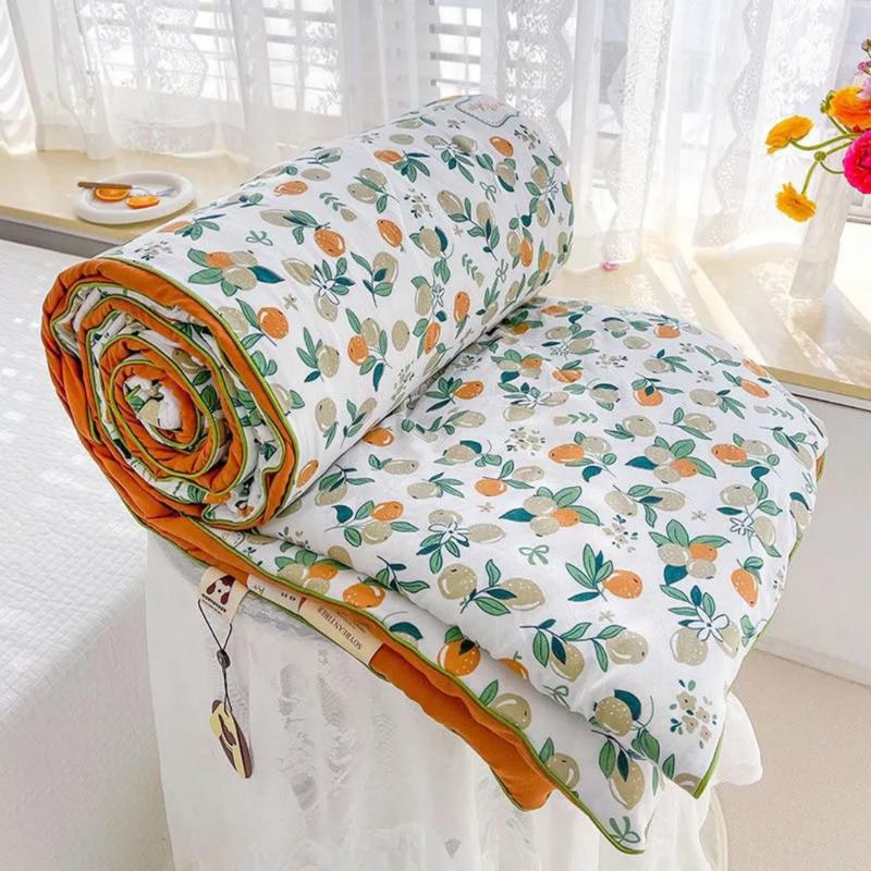 Chăn cotton đũi hàn quốc kích thước 2mx2m3nhập khẩu , Mền hè đũi cotton chất liệu mềm mại thoáng mát mẫu mới 2023 1
