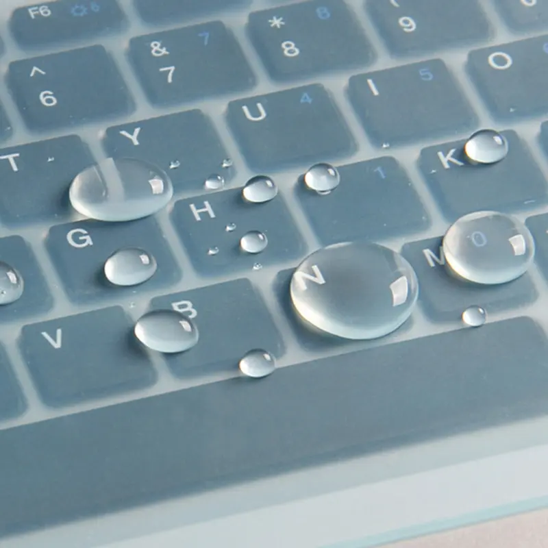 Anti-dust and Waterproof Keyboard Cover Universal Soft Silicone Protector Film for Macbook Pro 10./14.0/15.6 Inch Laptop Notebook