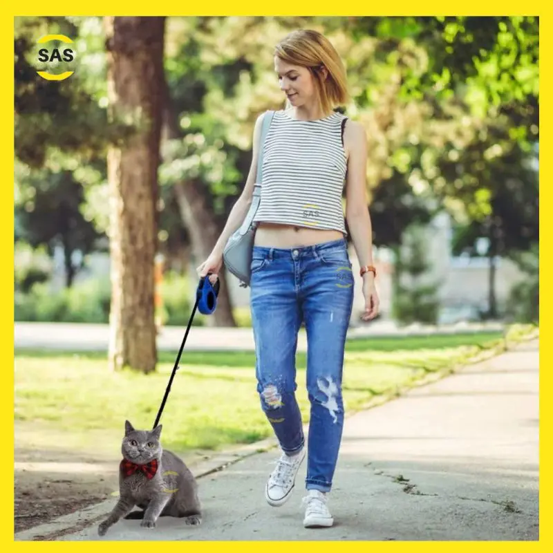 [SAS] Tali Tuntun Hewan / Retractable Dog Leash Anjing Kucing 3Meter & 5Meter Fleksibel dan Otomatis 3