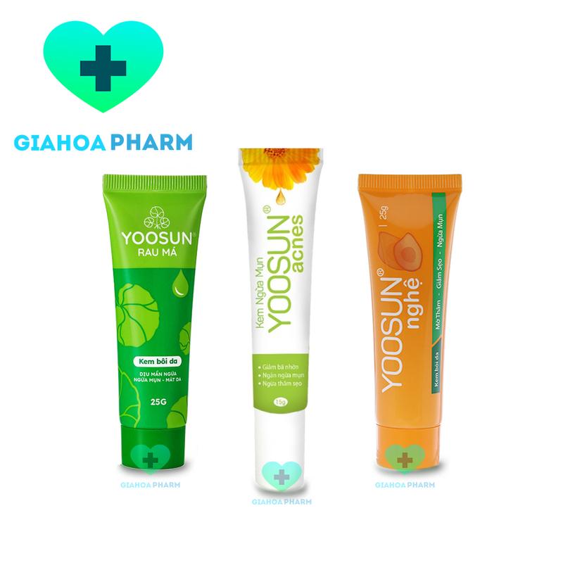CHÍNH HÃNG Kem bôi da Yoosun Rau má Nghệ Acnes - Ngừa mụn mát da giảm sẹo mờ thâm dịu da dưỡng ẩm mềm mịn da