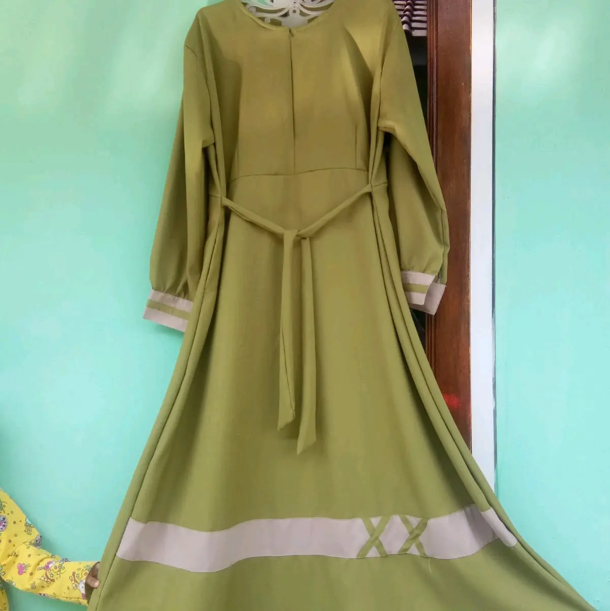 Gamis Muslimah Jilbab besar bahan adem, best seller, Beli 1 banyak manfaat. Katun Lady Zara.